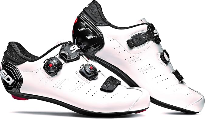SiDI | Cycling Shoes, Professional Men's Road Bike Shoes ERGO 5 MEGA, Integrated Heel, Innovative Closure System, Carbon Composite 20 Sole