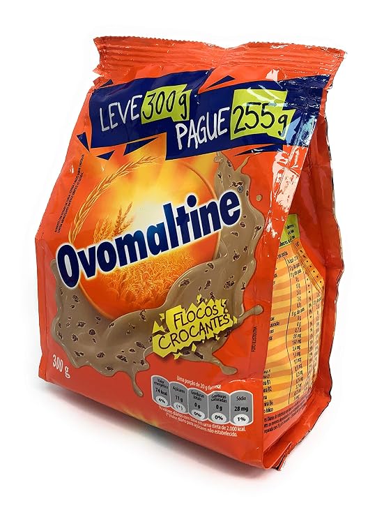 OVOMALTINE Malt Extract - Beverage Mix - Chocolate Flakes - 10.58 oz