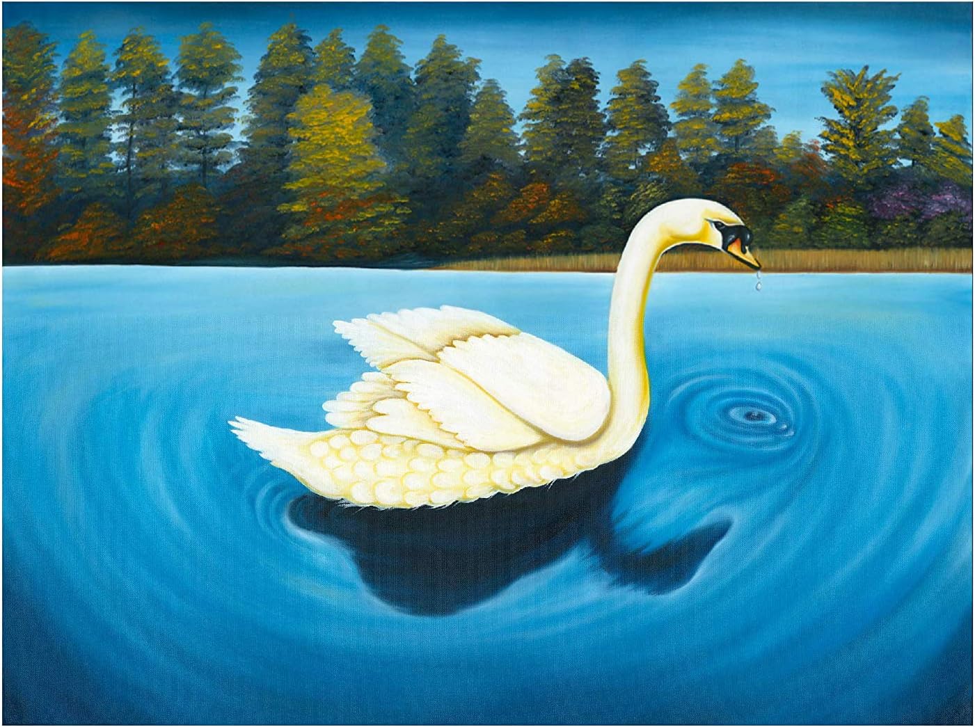 canvas wall art living room swan 30x40x0.75 inch big living room paintings scenery pictures wall art ready to hang beautiful scenery wall artwall landscape canvas art wall decor