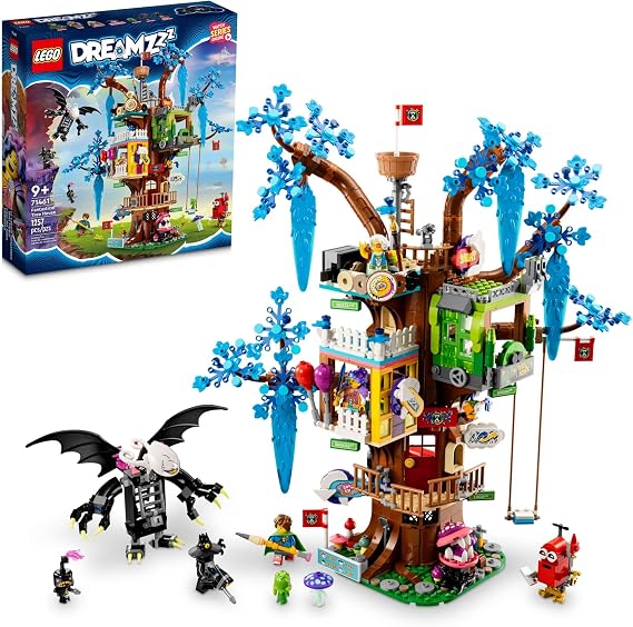 LEGO DREAMZzz Fantastical Tree House 71461 Features 3 Detailed Rooms, Building Toy for Kids Ages 9+ with Big Imaginations, Includes Mrs. Castillo, Izzie, Mateo and The Night Hunter Minifigures