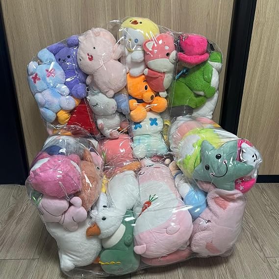 Stuffed Animal Storage Bean Bag | Clear Stuffed Animal Bean Bag Chair Cover | PVC Plush Toys Storage | Stuffable For Plush Toys | For Organizing Toddler &amp; Children Rooms