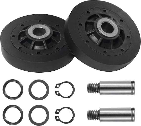 RB170002 Dryer Roller Kit Fit for Speed-Queen Dryers ADE3LRGS171TW01 ADE3SRGS173TW01 ADEE9RYS177TW01 ADG3SRGS115TW01 ADE3SRGS175TW01 ADE4BRGS175TW01 ADE4BRGS176TW01 ADE4BRGS177TW01