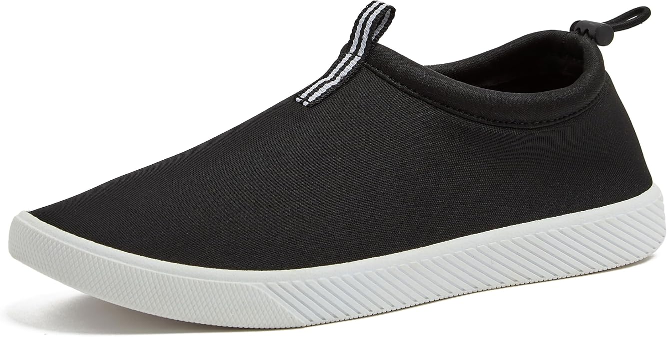 Lands' End Slip On Water Shoes for Women, Quick Dry Neoprene Sport Womens Water Shoes with Drainage Holes for Beach or Pool, Pink, Blue or Black Swim Shoes Women, Adult Size 6-12 Aqua Socks