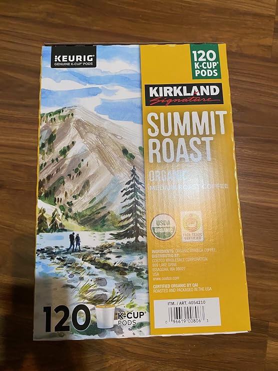 Kirkland Signature Summit Roast 120 Ct Organic K-cups