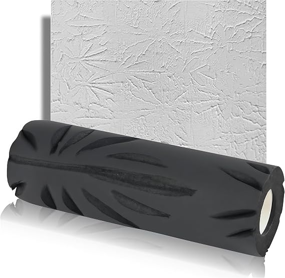 9-inch Crow's Foot Pattern Wall & Ceiling Special Textured Roller, High-Adhesion Drywall Texturing Tool for Uniform Pattern & Effortless Use