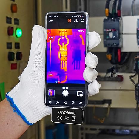 UNI-T UTi740MS Smartphone Thermal Camera Module for Android and iOS Mobile Phone Thermal Imager Thermal Image Pixel 400x300 Type-C Interface