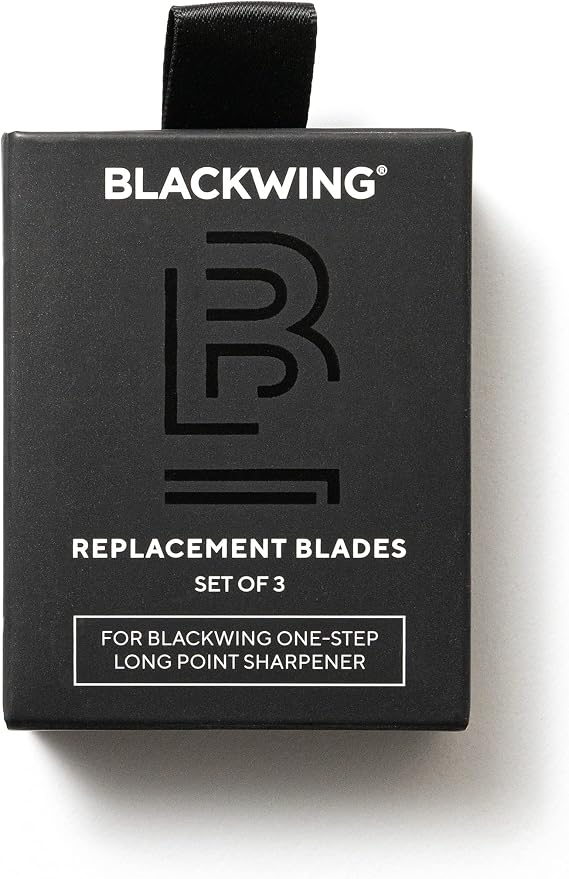 Blackwing One-Step Sharpener Replacement Blades, German Steel, 3 Pack