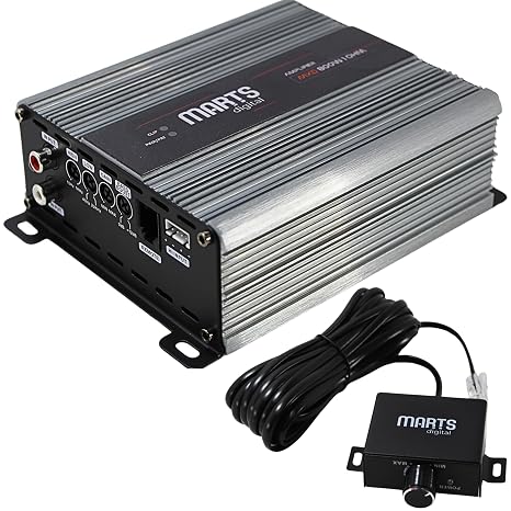 Marts Digital MXD Series Monoblock Full Range 800W 1 Ohm Amplifier MXD-800-1-V2, Silver