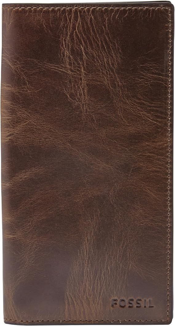Fossil Men's Leather Executive Checkbook Wallet | Checkbook