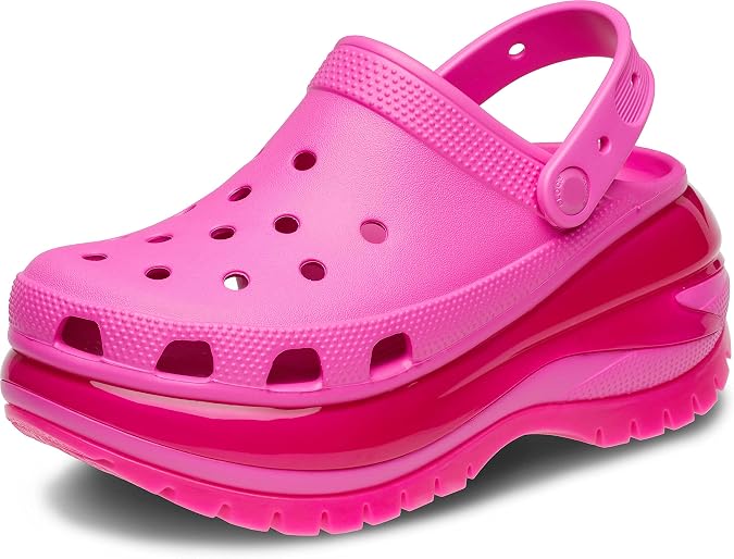 Crocs Sport Sandals Mega Crush Clogs Pink 207988-6UB-2023T Town Street Casual Leisure Pink/25.0/Men's,Lady's