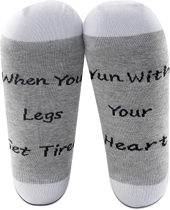 MBMSO 2 Pairs Runners Socks Running Lovers Gifts Running Sock Trainer Gifts