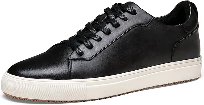 Jousen Men's Casual Dress Sneakers Leather Shoes