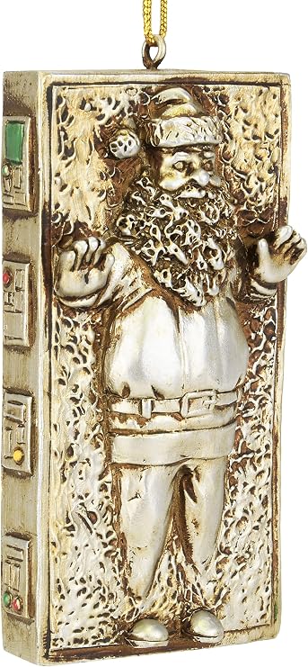 Tree Buddees Santa Frozen in Carbonite Funny Parody Christmas Ornament