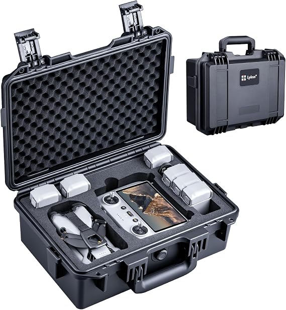 Lykus Titan MM510 Waterproof Hard Case for DJI Mini 5 Pro Fly More Combo, Support RC2/RC-N3, up to 7 batteries [CASE ONLY]