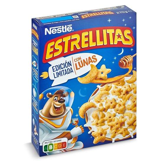 Nestle - Estrellitas Portuguese Children's Whole Grain Cereal with Honey Stars 270 g - Product of Portugal