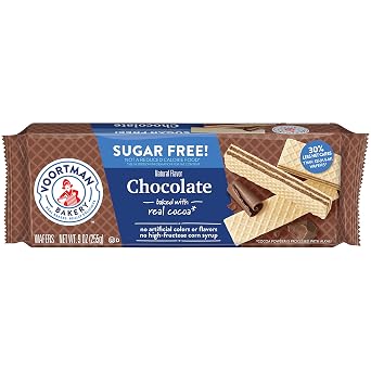 Voortman Bakery Sugar Free Strawberry Wafer, 30 Count