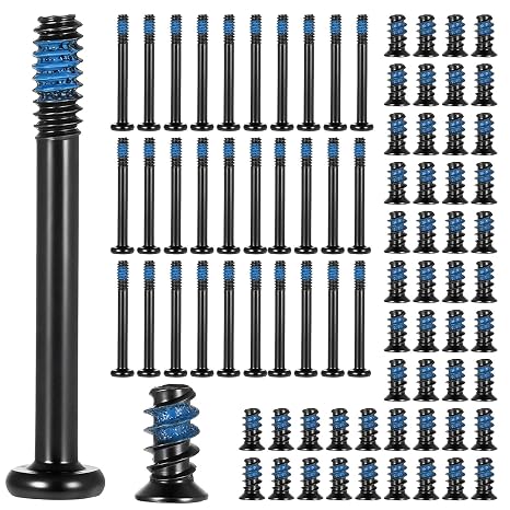 Computer Screw Kit for Pc, 80PCS Pc Fan Screws and AIO Cooler Fans Screws Self Locking Computer Cooling Fan Mount Screw for 60mm 80mm 90mm 92mm 120mm 140mm 240mm 360mm Computers, 30mm UNC 6-32/M5x10mm