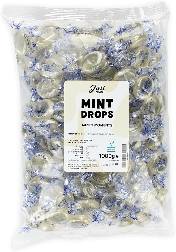 Just Treats Mint Drops (1kg Party Bag)