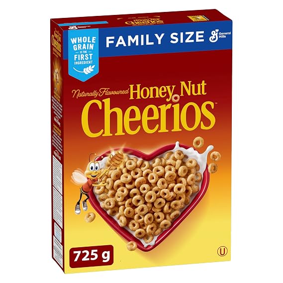 Cheerios Honey Nut Cereal Naturally Flavoured, 725g/25.6 oz, Imported from Canada}