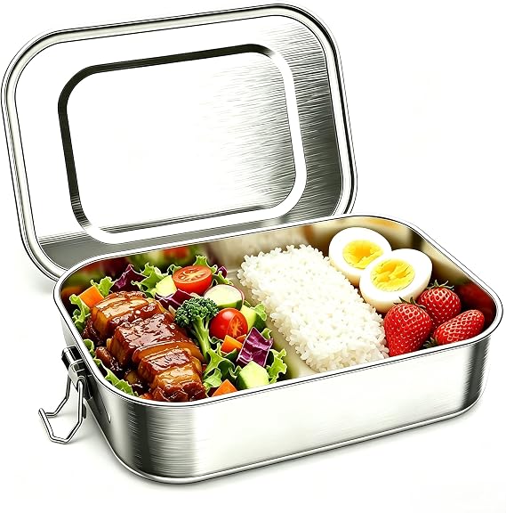 1400ML Stainless Steel Bento Lunch Box for Adults Kids School Work Travel