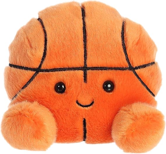 Aurora Adorable Palm PalsTM Hoops BasketballTM Stuffed Animal - Fun Collectible Plush for Kids and Adult Collectors - Perfect for Decorating Rooms and Birthday Gifts - Orange 4 Inches