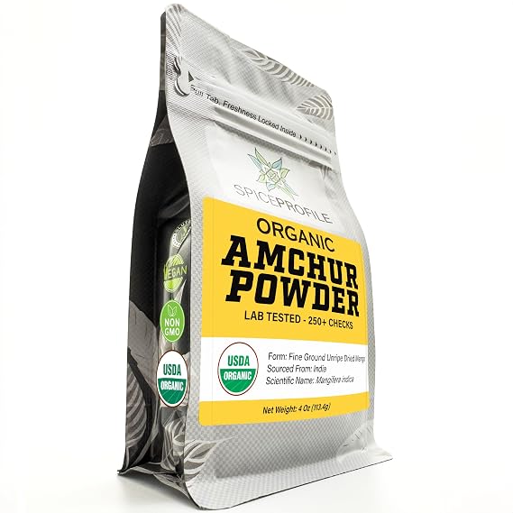 Spice Profile Organic Amchur Powder | 4 oz | Lab Tested