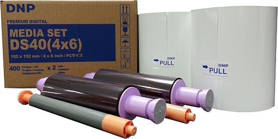 DNP DS40 4" x 6" Dyesub Printer Paper, 800 Glossy Prints