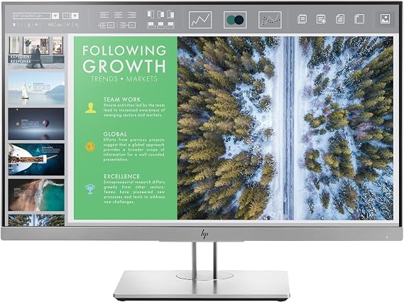 HP EliteDisplay 23.8-Inch Screen LED-Lit Monitor Silver (1FH47AA#ABA)