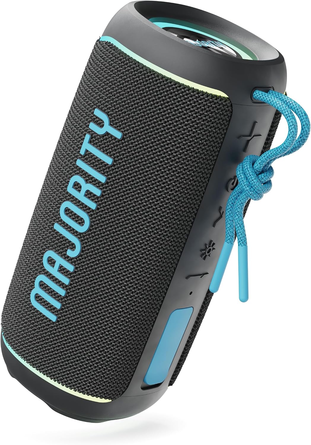 MAJORITY Move 2 Portable Speaker Wireless Bluetooth 6.0, IP67 Waterproof &amp; Dust-Resistant, 30W Sound, 30H Long Battery Life, USB-C Charging, LED Lights, Compact &amp; Lightweight