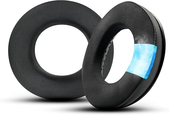 GVOEARS Cooling Gel Ear Pads for Beyerdynamic DT770, DT990, DT880, MMX300, DT1770, DT1990 Headphones, Sport Fabric Exterior, Enhanced Foam, Cooler for Longer | Black