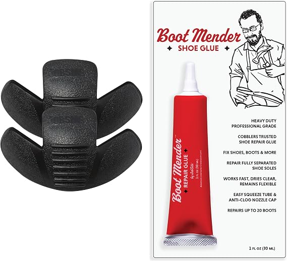 JobSite Boot Toe Guards and Boot Mender Shoe Glue Bundle