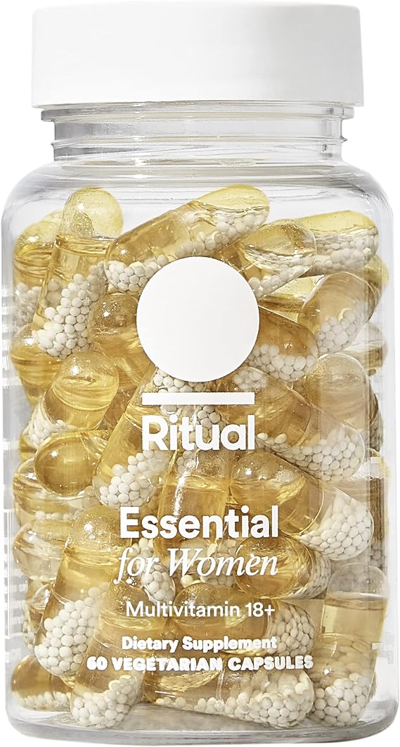 Ritual Womens 18+ Daily Multivitamin - Key Essential Vitamins and Minerals to Support Energy, Heart, Bone, Brain Health* - Clinical Backed - Vegan - USP Verified - Mint - 60 Capsules - 30 Servings