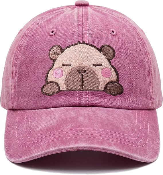 Cute Capybara Embroidered Baseball Cap