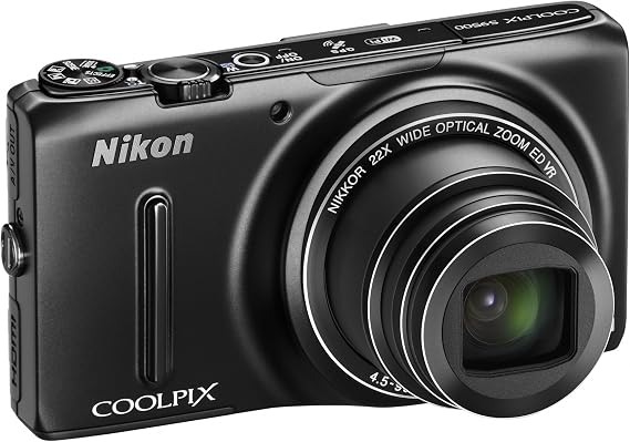 Nikon COOLPIX S9500 Wi-Fi Digital Camera with 22x Zoom and GPS (Black) (OLD MODEL)