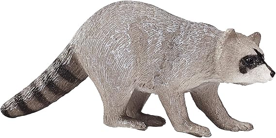 MOJO - Raccoon North American Wildlife | Hand-Painted Toy Figure | Wildlife & Woodland Collection | True to Life & Highly Detailed | Designed in UK.