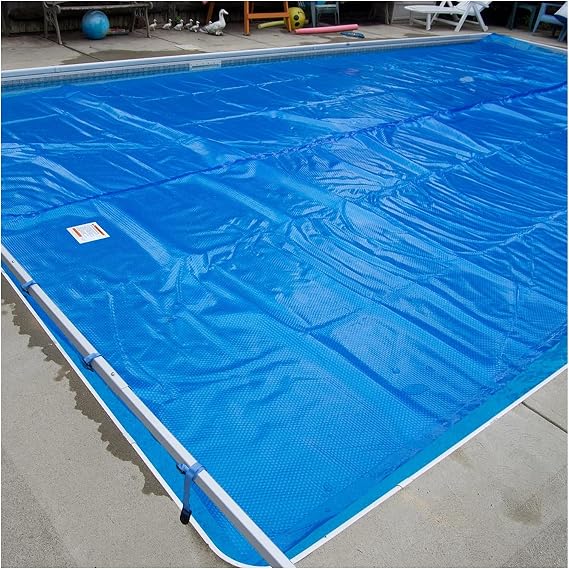 Blue Solar Pool Covers for Inground Pools, Bubble Insulation Pools Cover, Spa and Hot Tub Heat Retaining Blanket, Anti-dust Durable (Size : 1m2m(3.3ft6.5ft))