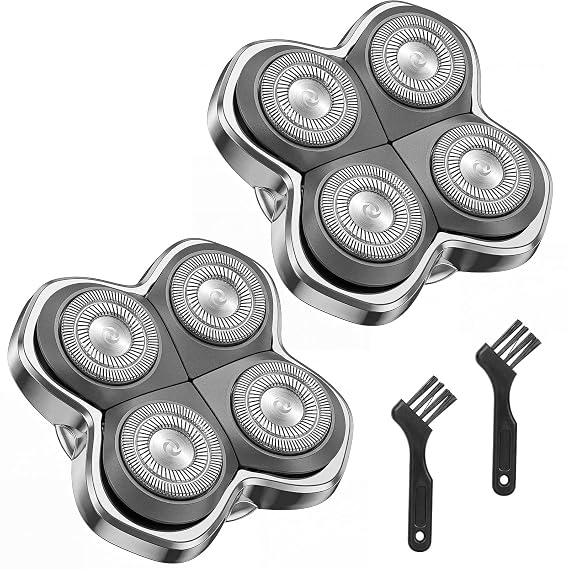 Compatible with Skull & Pitbulls Shaver Pro 4 Replacement Blades, 2 Pack