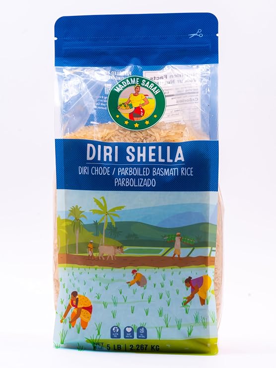 Madame Sarah Diri Shella Haitian Parboiled Rice (Diri Chode/Parboiled Basmati/Arroz Parbolizado)
