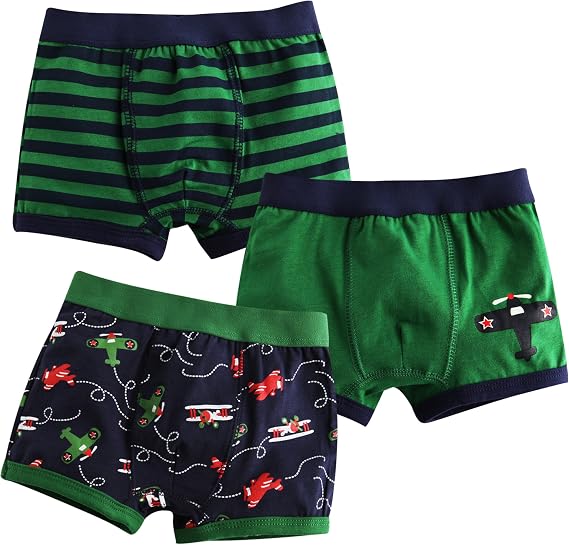 VAENAIT BABY 2T-7T Toddler Kids Boys Cotton or Modal Underwear Boxer Briefs 3pack or 4pack Set