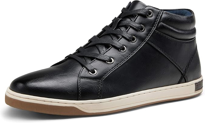 Jousen Men High Top Dress Sneakers Casual Lace Up Fashion Boots Shoes