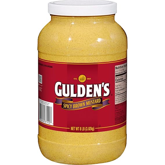 Gulden's Spicy Brown Mustard - 8 Lbs (3.62 kg)F