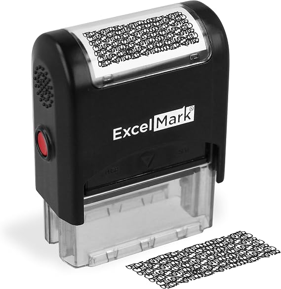 ExcelMark Identity Theft Protection Stamp - Standard Size (7/8" X 2-5/16")
