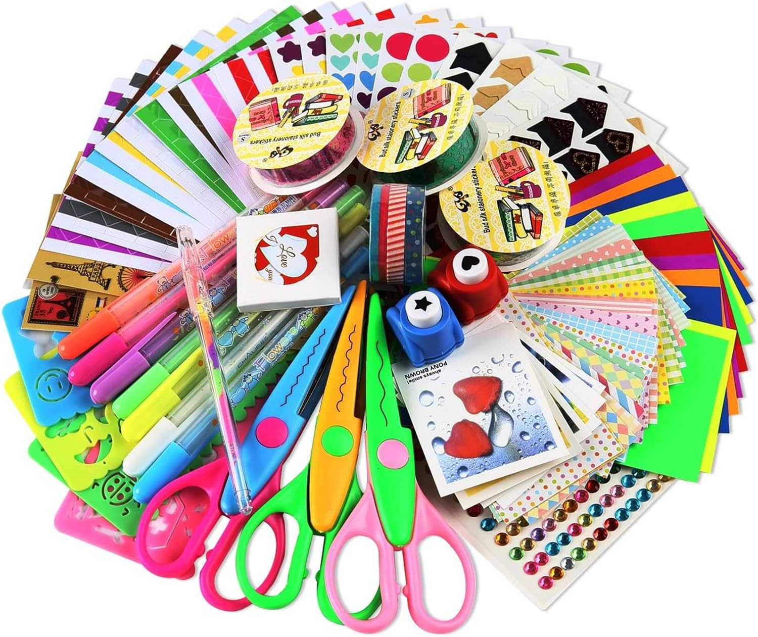 SICOHOME Scrapbooking Supplies,Scrapbook Kit for Gift,Scrapbooking and Card Making