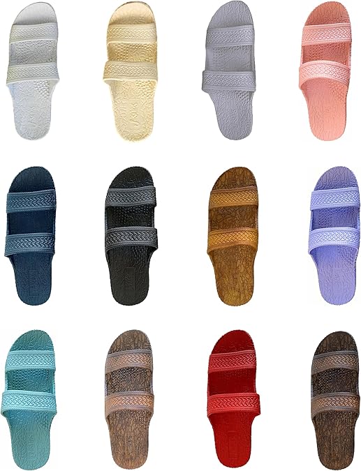 J-Slips Sandals for Women and Men - Comfortable Jesus Jandals for Beach, Summer, and Shower - Waterproof Hawaiian Slides in 12 Colors, Sandalias