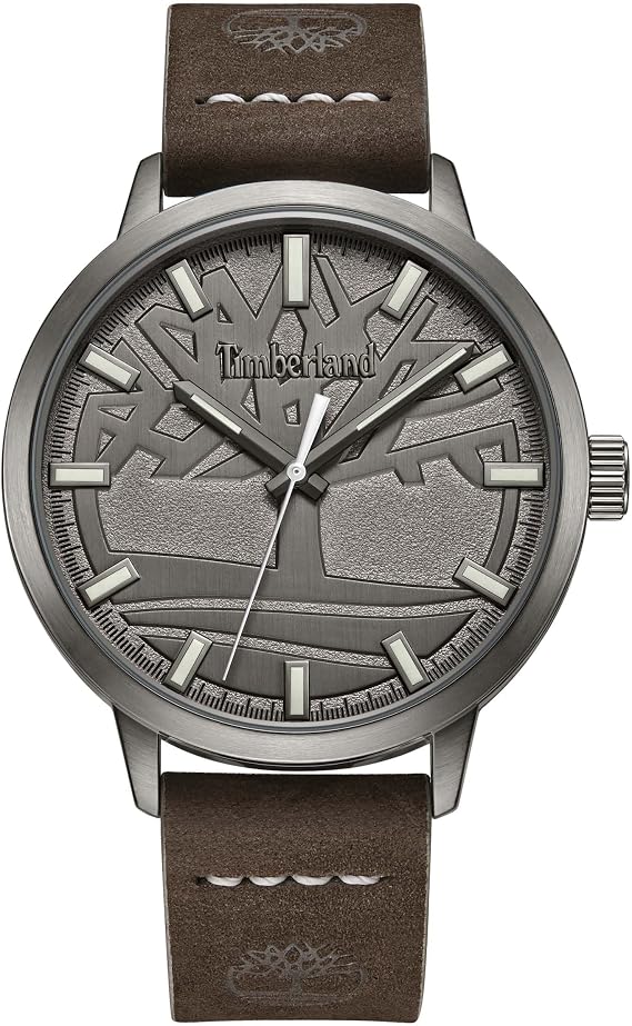 Timberland Goffstown Analogue Dark Brown Leather Strap 3ATM Watch