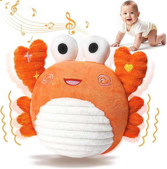 Vanplay Crawling Crab Toy, Sensory Toys for Babies 6 to 12 Months for 0 1 2 Year Old Birthday Gifts