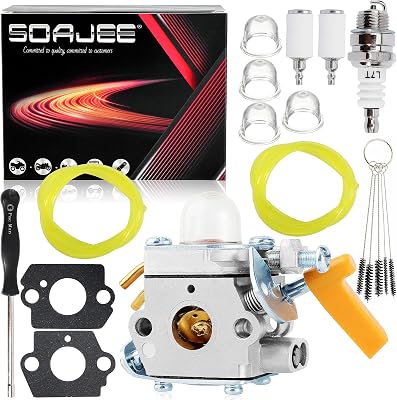 Carburetor Compatible with Homelite UT26HBV UT26HBVEMC 26B Blower Vacuum UT-26HBV UT-26HBVEMC UT26BVL3VNM UT26BVL3EMCVNM UT-33600A 32601A 26cc String Trimmer EHCPS 0264AT 0264OF 26CS Weedeater