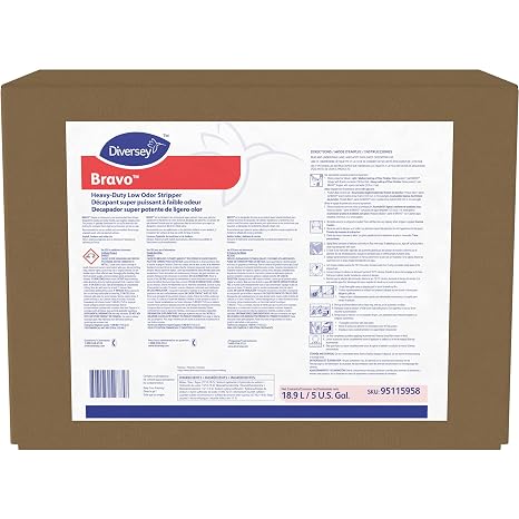 DIVERSEY INC Bravo Floor Stripper 5Gal Clr Hd Lowodor, 12 CS