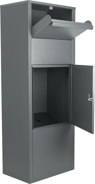 winbest Large Steel Freestanding Floor Parcel Lockable Drop Slot Mail Box