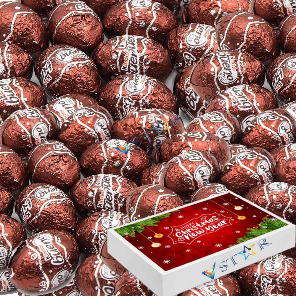 Kiinder Bueeno Fine milk chocolatestmas Box 320g covered wafer with a Creamy Hazelnut filling Eggs Chocolate with Chri
